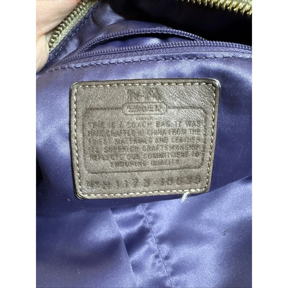 Tan And Brown Coach Purse Pre-owned Retired